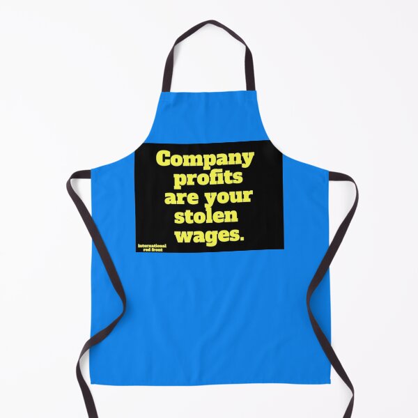 Item preview, COMPANY PROFITS ARE YOUR STOLEN WAGES Sticker designed and sold by SebastHong.