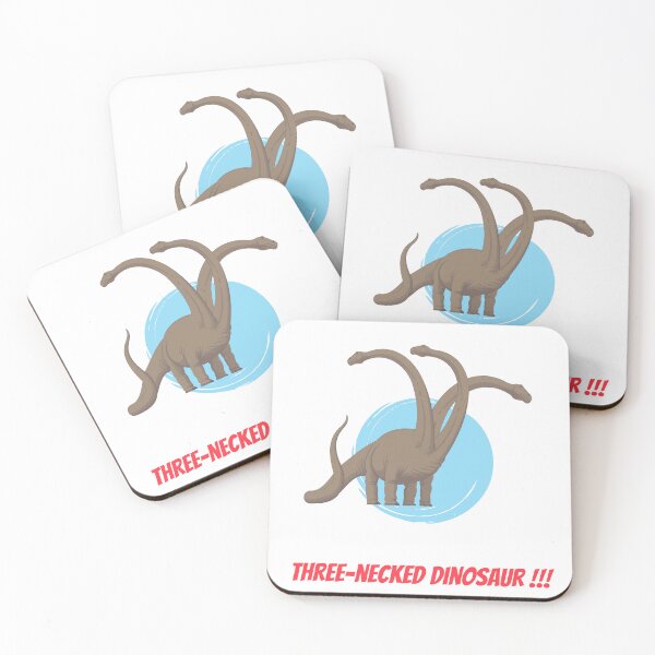 Item preview, Three-necked dinosaur - in blue circle designed and sold by CosmicStory.