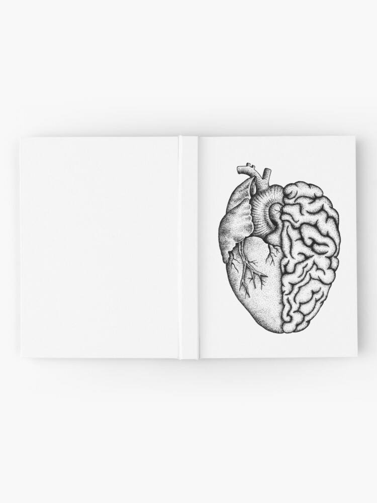 "Heart and Brain" Hardcover Journal for Sale by Kristiannicho Redbubble