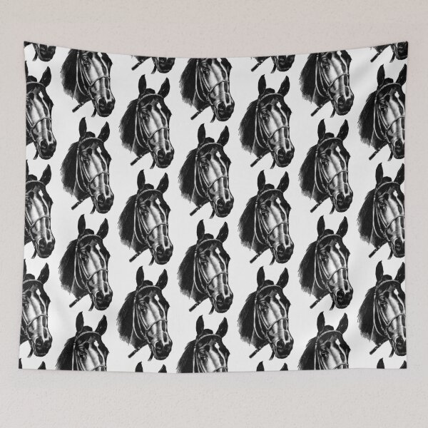 Item preview, Horse face art designed and sold by FARFALLADORATA.