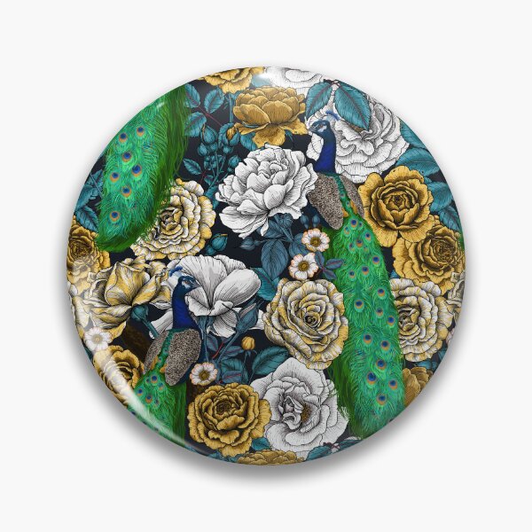 Item preview, Peacocks in the rose garden 3 designed and sold by Katerina Mitkova Kirilova.