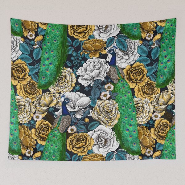 Item preview, Peacocks in the rose garden 3 designed and sold by Katerina Mitkova Kirilova.