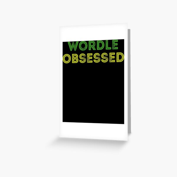 Vista previa del artículo con la obra «Obsesionado con Wordle», diseñado y vendido por NghiTrann.