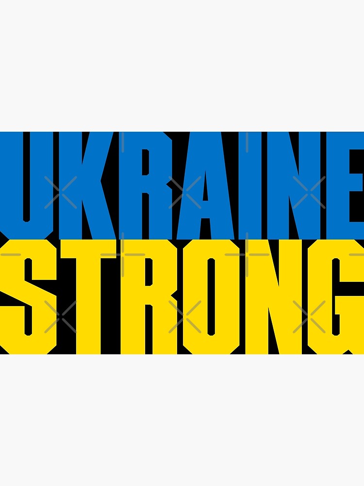"support Ukrainian Ukraine strong war russia Russian " Poster by Rack