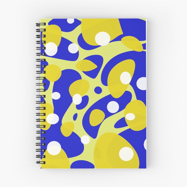 Item preview, yellow and blue abstract art pattern designed and sold by achintha prabash.