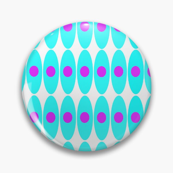 Item preview, MCM Turquoise and hot pink: Mid-century abstract, Mid Century design, ellipses, mid-century colors, pattern designed and sold by Becky Hunter.