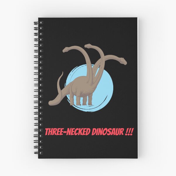 Item preview, Three-necked dinosaur, in blue circle (black background) designed and sold by CosmicStory.