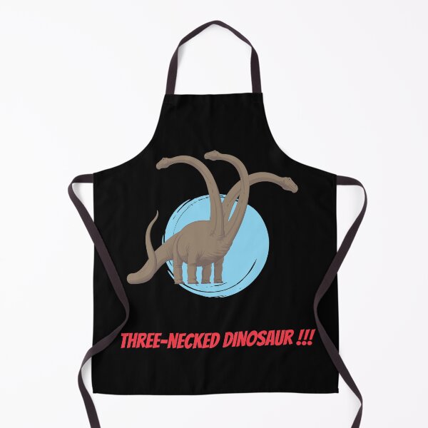 Item preview, Three-necked dinosaur, in blue circle (black background) designed and sold by CosmicStory.