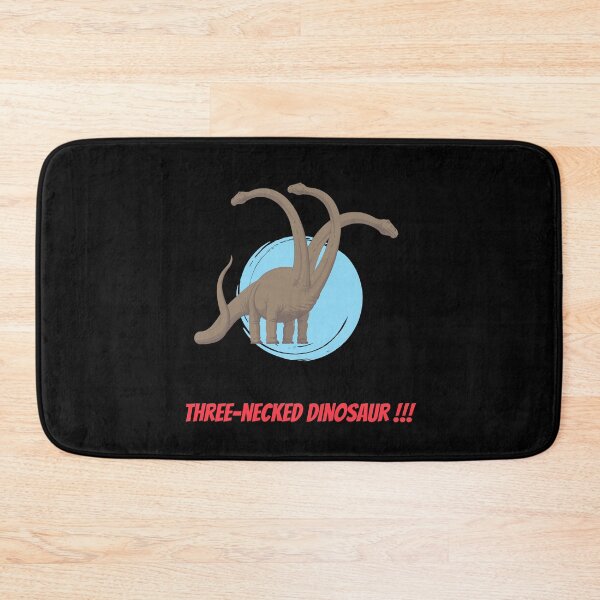 Item preview, Three-necked dinosaur, in blue circle (black background) designed and sold by CosmicStory.