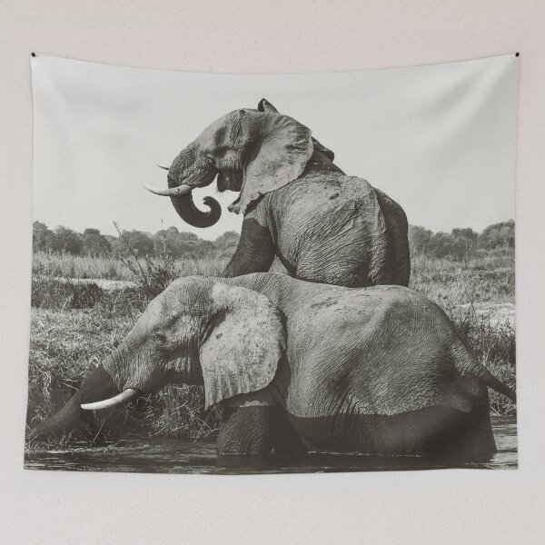 Item preview, Loving Elephants Photography In Black and White designed and sold by BossyCatHome.