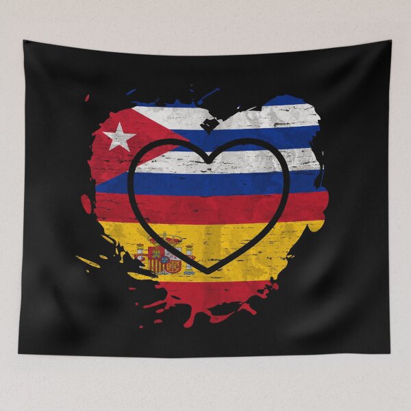 Item preview, Spain Cuba Heart designed and sold by Dubbra.