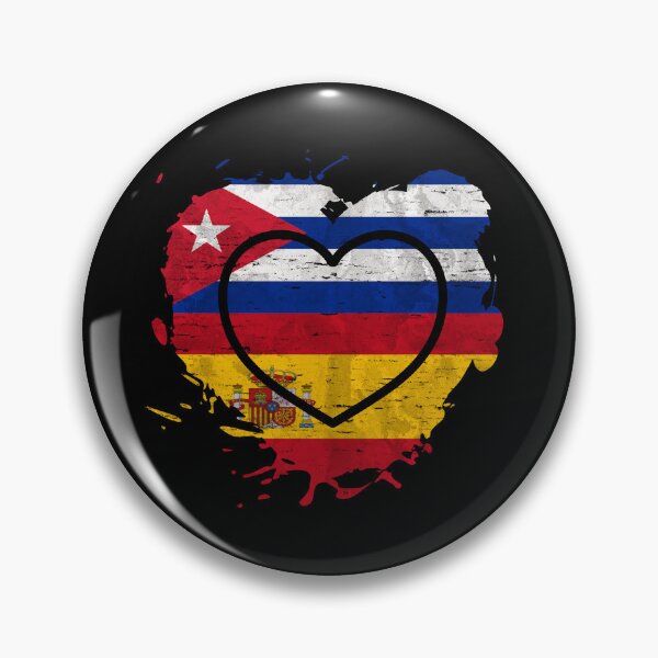 Item preview, Spain Cuba Heart designed and sold by Dubbra.