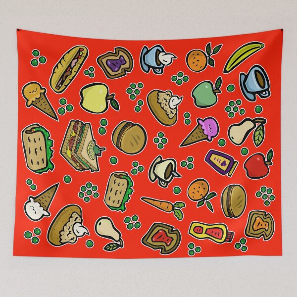 Item preview, Cartoon Food Red designed and sold by Rockett Graphics.