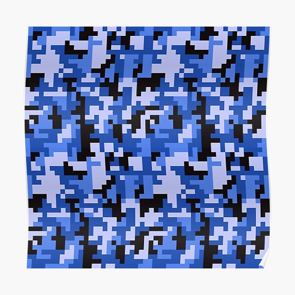 Pixel Camo Posters Redbubble