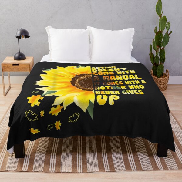 Item preview, Autism Comes With A Mother Who Never Gives Up Cute Sunflower designed and sold by marcipattysk1i.