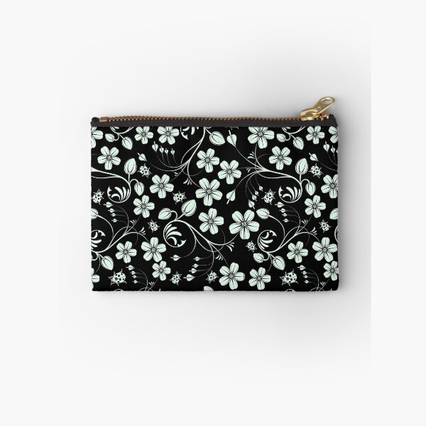 Item preview, Green Ladybug And Black Swirly Floral Pattern designed and sold by RihabPrint.