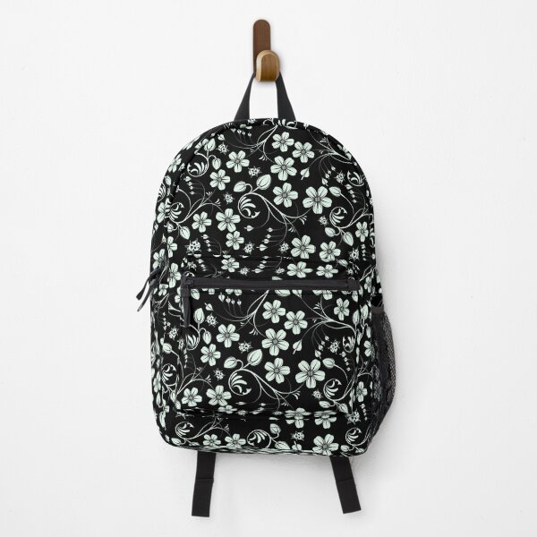 Item preview, Green Ladybug And Black Swirly Floral Pattern designed and sold by RihabPrint.