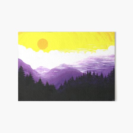 The Purple Mountains 2022 Art Board Print