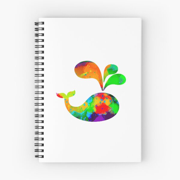 Item preview, Hypercolor Whale colorful abstract shape designed and sold by FleurDeTango.