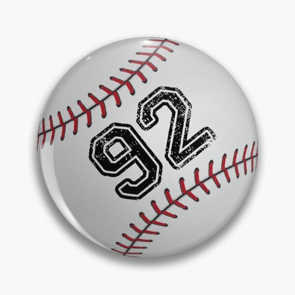 Item preview, Baseball ball number 92, ninety two  designed and sold by TheCultStuff.
