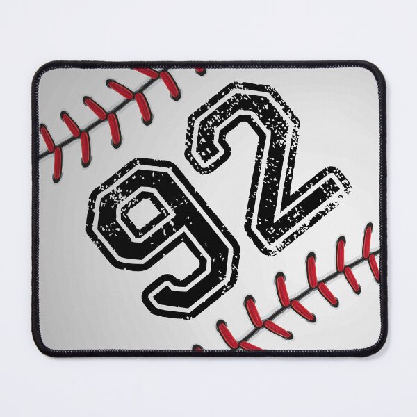 Item preview, Baseball ball number 92, ninety two  designed and sold by TheCultStuff.
