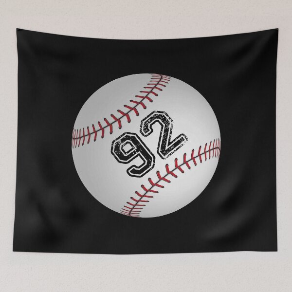 Item preview, Baseball ball number 92, ninety two  designed and sold by TheCultStuff.