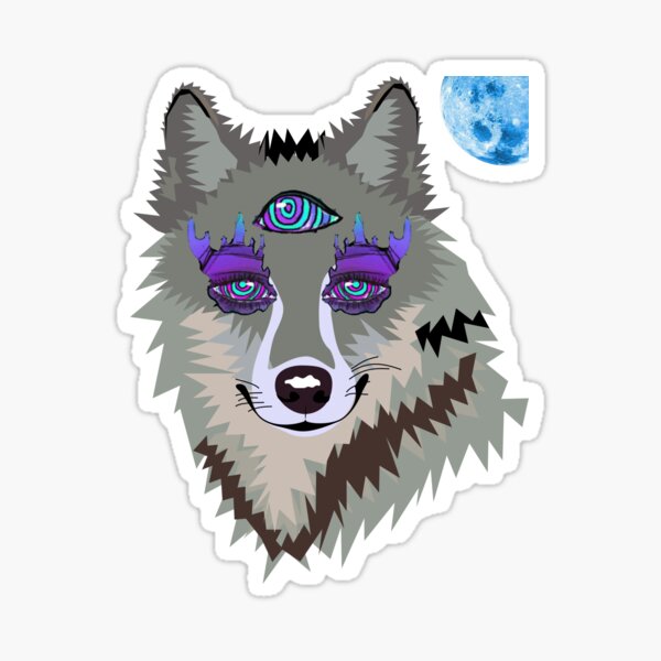 Item preview, Drittes Auge Wolf designed and sold by Adamhass.