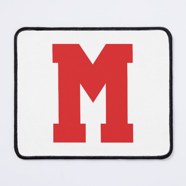 Item preview, Alphabet, Red M, Sports letter M designed and sold by TheCultStuff.