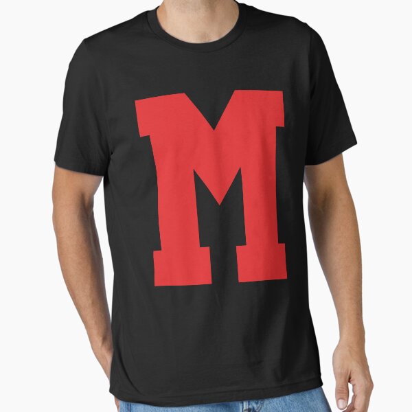 Alphabet, Red M, Sports letter M Essential T-Shirt