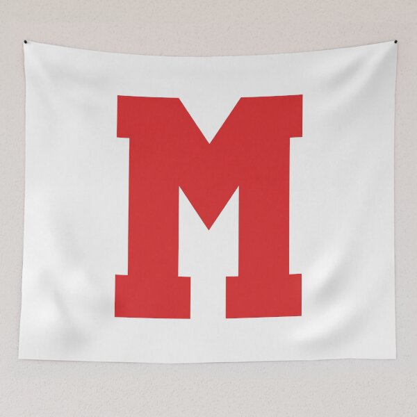Item preview, Alphabet, Red M, Sports letter M designed and sold by TheCultStuff.