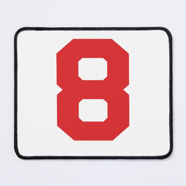 Item preview, Number 8, Red eight, Sports number 8 designed and sold by TheCultStuff.