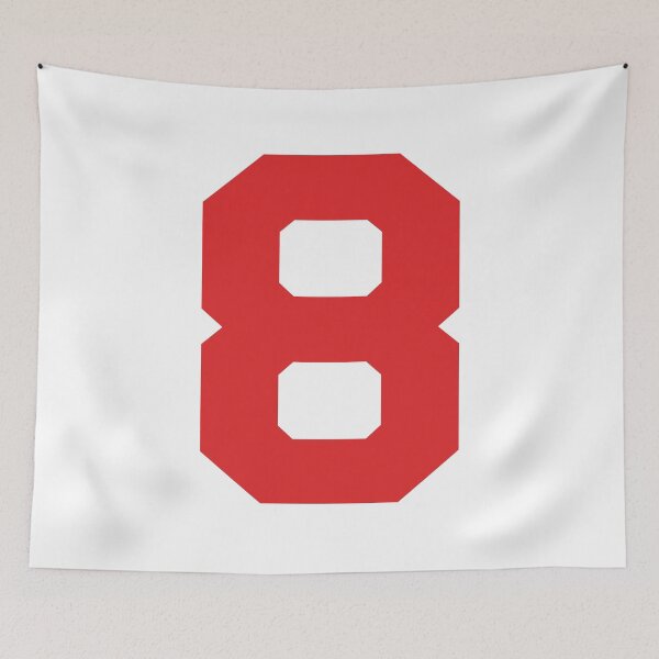 Item preview, Number 8, Red eight, Sports number 8 designed and sold by TheCultStuff.