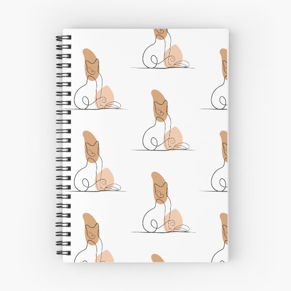 Item preview, Boho Burnt Orange Cat Line Abstract beige Minimalist  designed and sold by AichaShopS.