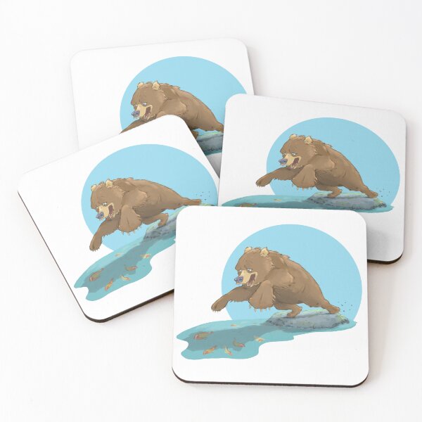 Item preview, Leaping Bear designed and sold by LianeTancock.