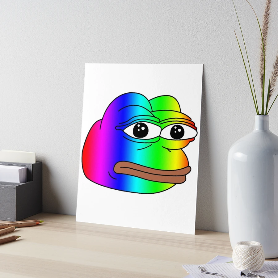 Pepe Meme Frog Rainbow
