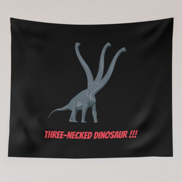 Item preview, Three-necked dinosaur (in black) designed and sold by CosmicStory.