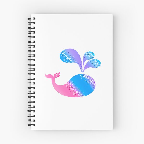 Item preview, Rainbow glitter Whale colorful abstract shape designed and sold by FleurDeTango.