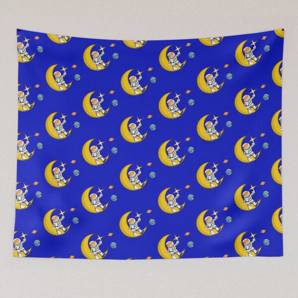 Item preview, Astronaut relaxes on the moon designed and sold by Bela Ambrus.