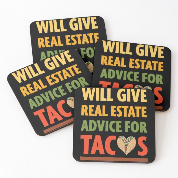 Item preview, Will Give Real Estate Advice For Tacos Will Give Legal Advice Funny Vintage Sarcastic saying, Funny joke meme gift for your friend designed and sold by runouts.