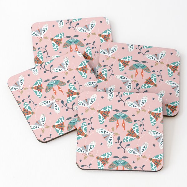 Item preview, modern moths pattern  - modern insects aesthetic designed and sold by Patrick Gervacio.