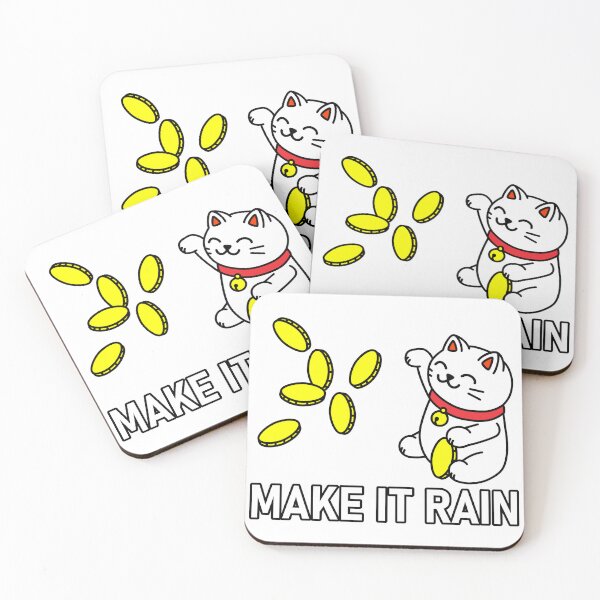 Item preview, Make It Rain Japanese Cat - Maneki Neko - Lucky Cat designed and sold by RiciPaneto.