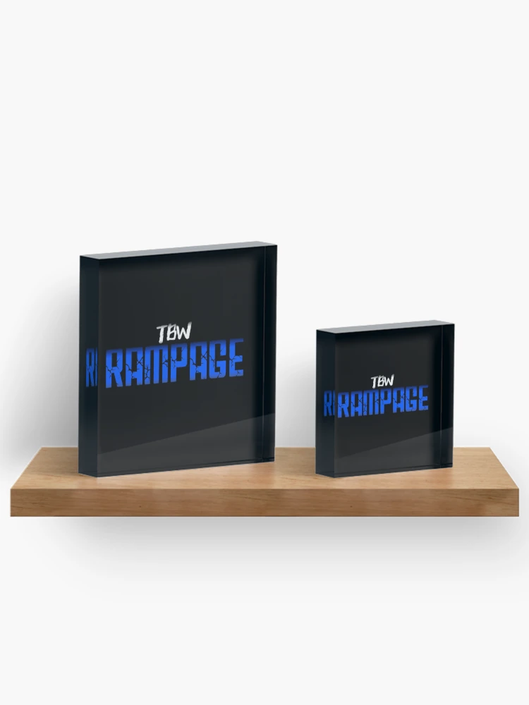 Thumbnail 3 von 5, Acrylblock, TBW Rampage Season Six Logo-Merchandise designt und verkauft von Tennessee Backyard Wrestling.