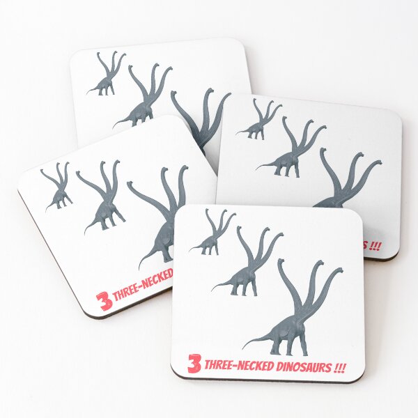Item preview, 3 three-necked dinosaurs designed and sold by CosmicStory.