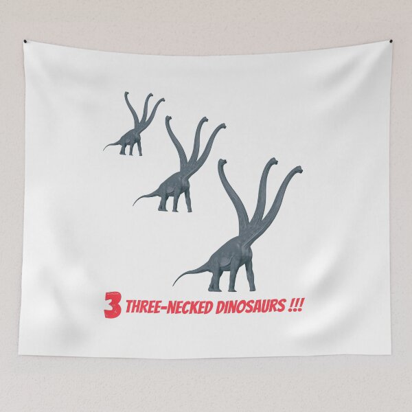 Item preview, 3 three-necked dinosaurs designed and sold by CosmicStory.