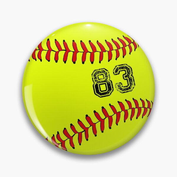 Item preview, Softball ball number 83, eighty three designed and sold by TheCultStuff.