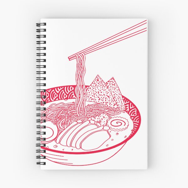 Item preview, Japanese ramen soup in red designed and sold by naligmaDesign.