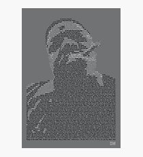 Biggie Lyric Portrait Photographic Print