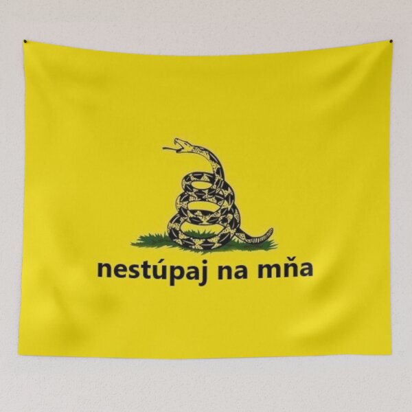 Item preview, slovenská vlajka gadsdenu (Slovakian Gadsden Flag) designed and sold by JonathanR1994.