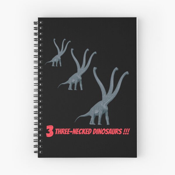 Item preview, 3 three-necked dinosaurs (in black) designed and sold by CosmicStory.