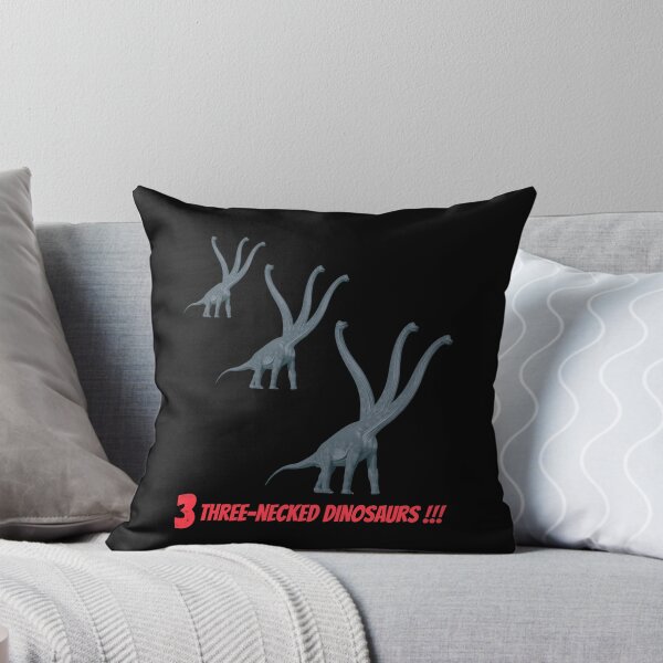 Item preview, 3 three-necked dinosaurs (in black) designed and sold by CosmicStory.
